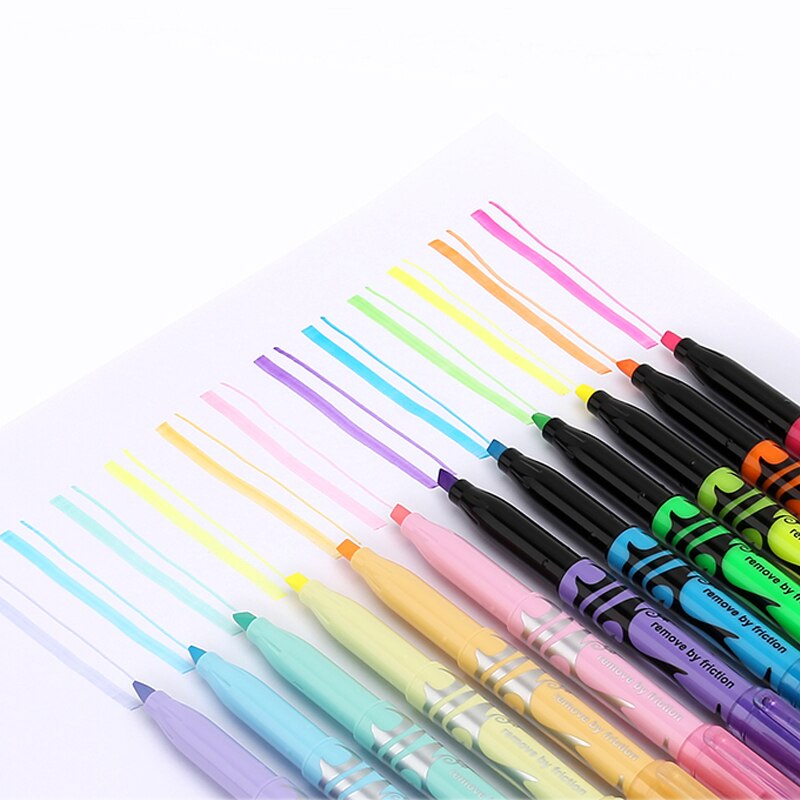 Pilot faixion raderbar highlighter sw-fl markör friction rub student fokusering ljus färg highlighter 3/6 färg set
