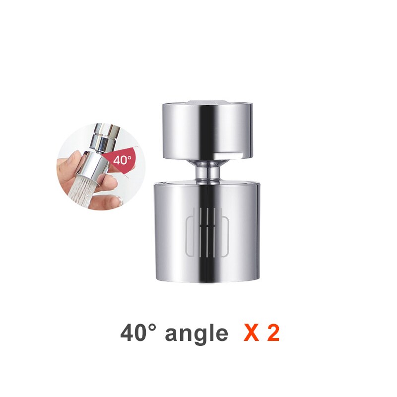 Xiaomi diiib küchenhahn-luftsprudler wasserhahndüse bubbler wassersparfilter 360- grad 2- durchfluss spritzwassergeschützter wasserhahnanschluss: 40 winkel   x  2