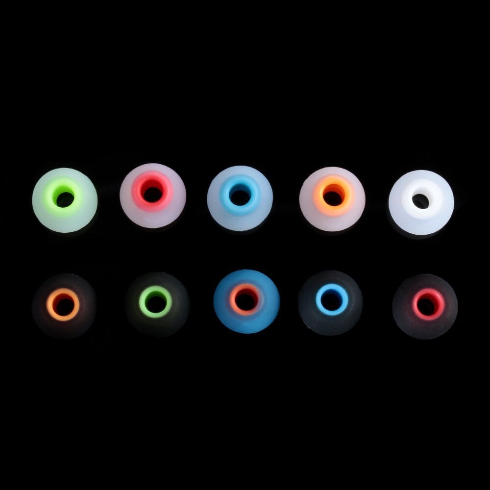 Universal 12pcs/6pairs 3.8mm Durable In-ear Earphone Headphone Earbuds Replacement Silicone Rubber Ear Tips