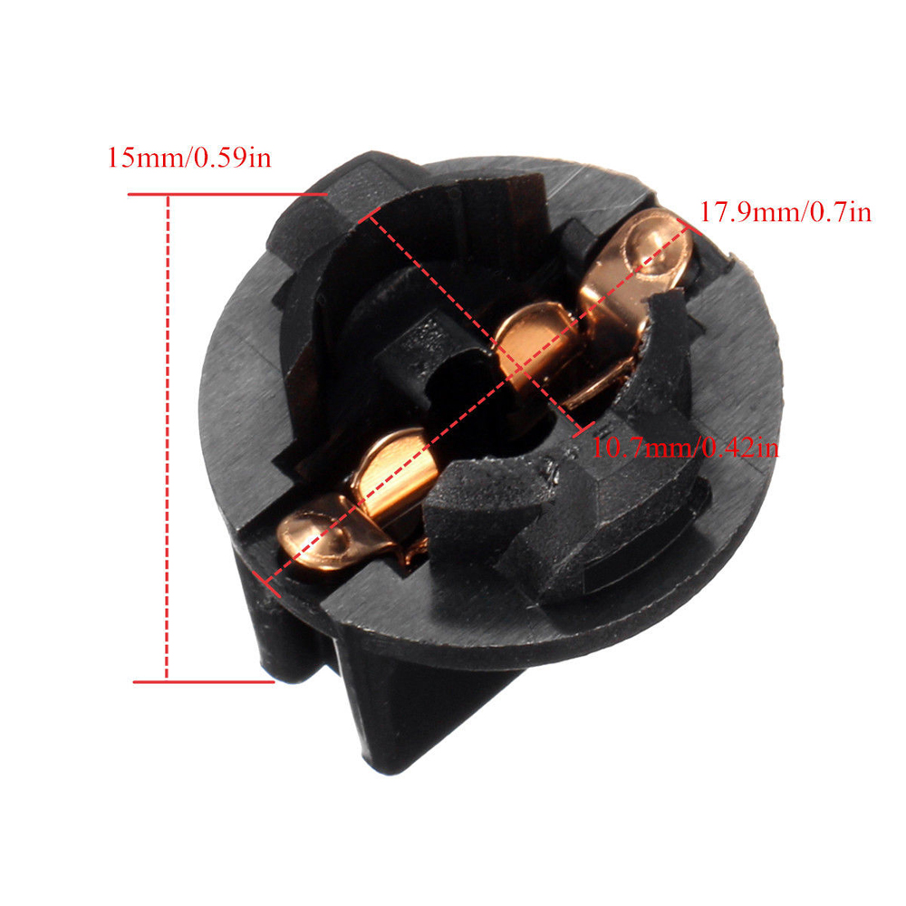 Zócalo de Panel de instrumentos para tablero de instrumentos, 10 piezas T10 W5W 168 194, bloqueo de giro, Bases de cuña, lámpara, soporte de enchufe para bombilla de tablero