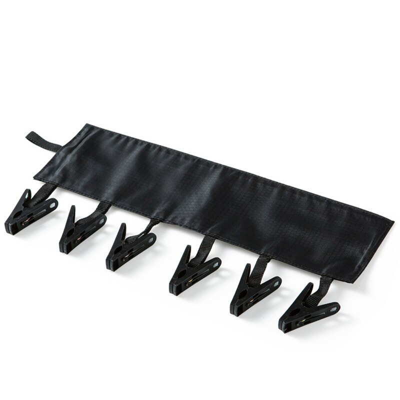 Multifunction Socks Drying Racks Bathroom Rack Traveling Clothespin Travel Portable Folding Cloth Hanger Clips Arrivals: Black