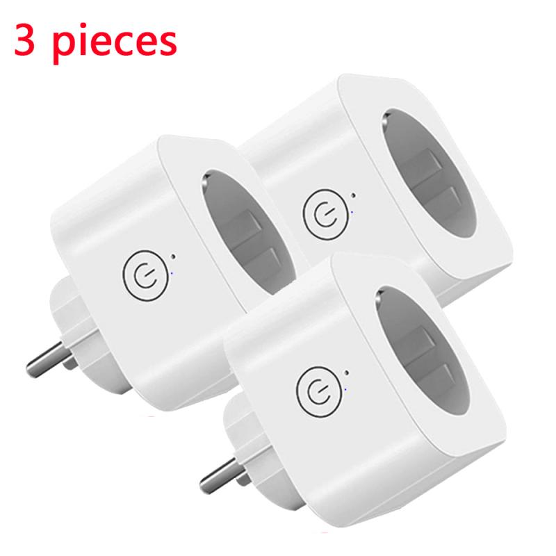 Tuya Smart Life Wireless Electric Socket Wall Outlet WiFi RF 433Mhz EU 220V Plug Switch Light For APP Google Home Alexa: 3Pieces