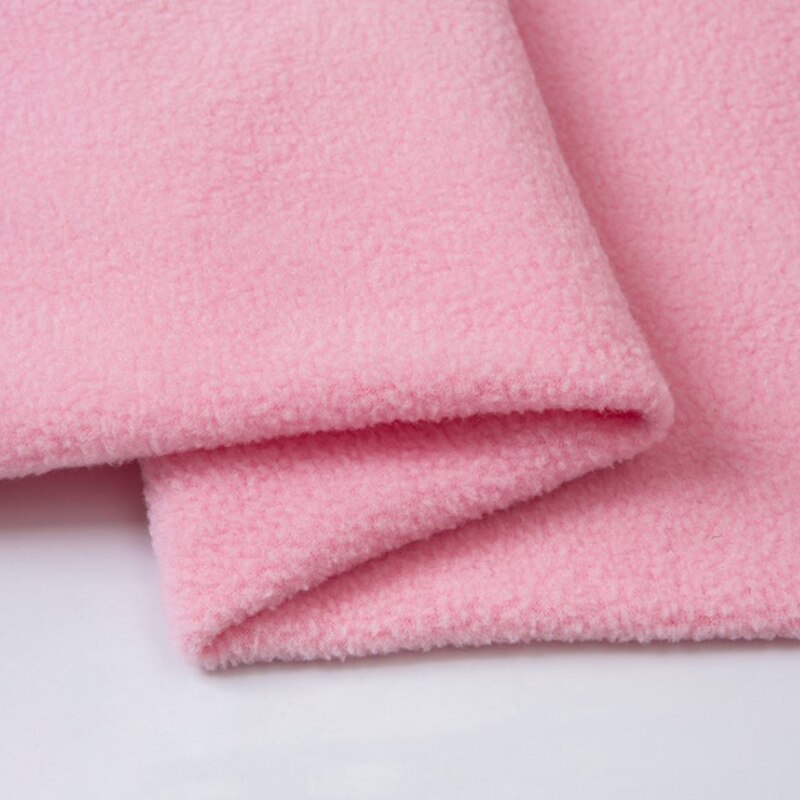 100*160cm tela Polar de lana gruesa de algodón suave felpa aterciopelada tela DIY hecho a mano: Rosa