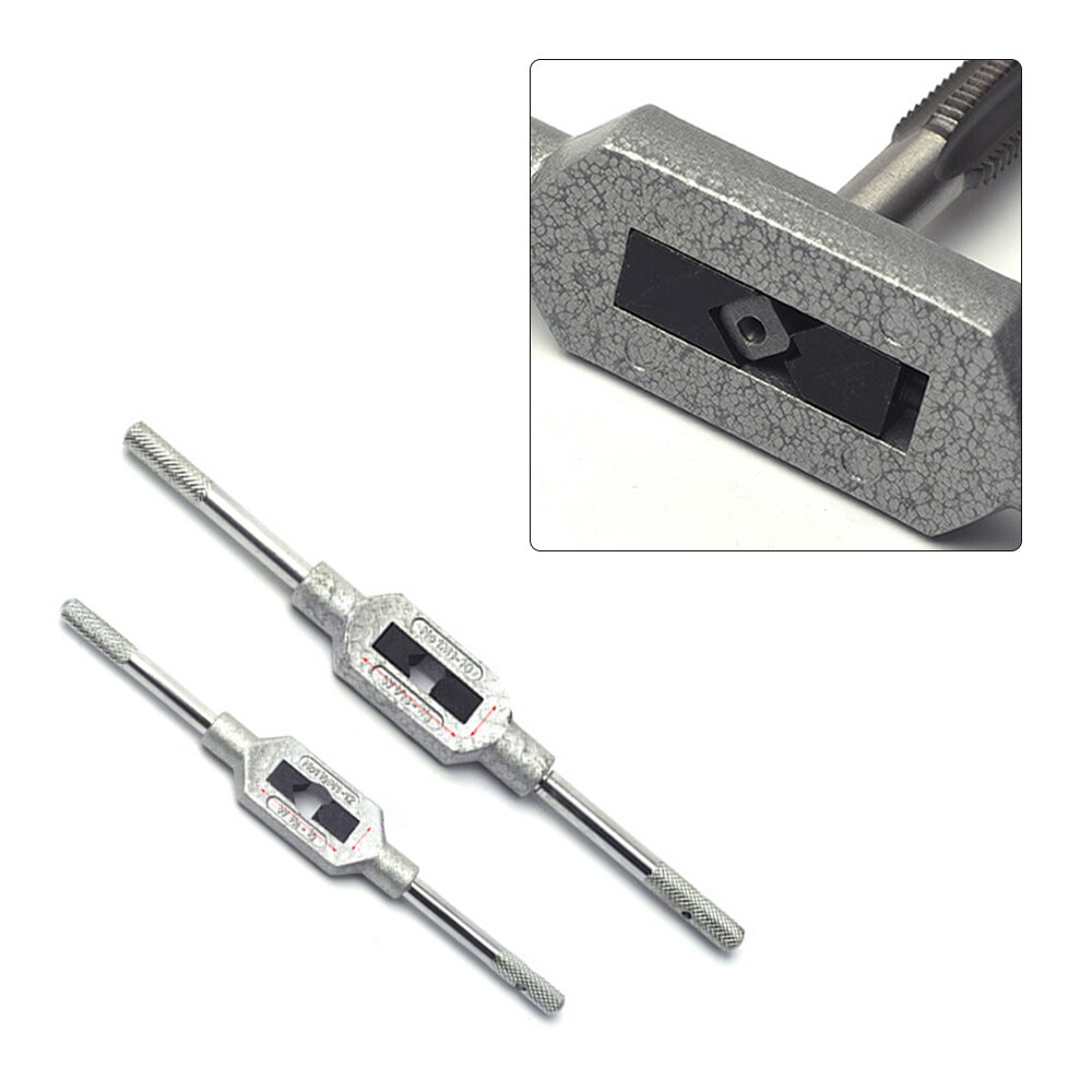Llave de terraja de mano ajustable, M1-10, mango métrico de M1-12Thread, accesorios de herramienta para grifos y juego de troqueles