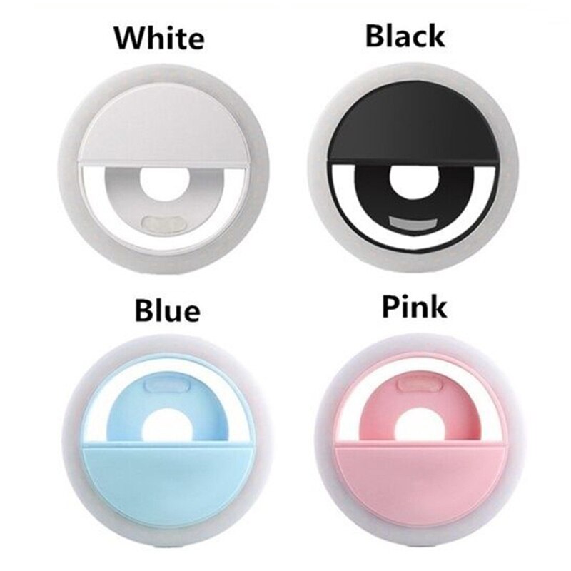 Portable LED Camera Selfie Led Ring Light 3 Level Brightness With Clip Luminous Ring Light For iPhone 12 Pro Max Xiaomi Samsung