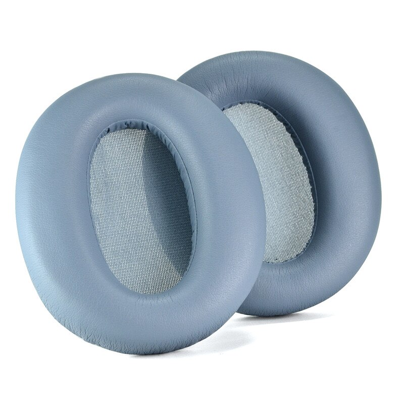Alta qualidade almofadas de ouvido almofada para edifier w820nb earpads macio toque proteína espuma couro esponja earmuffs com fivela: Blue