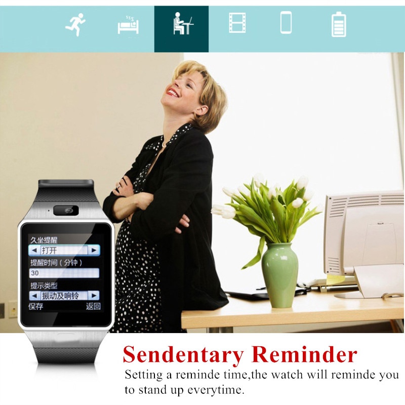 Hommes écran tactile montre intelligente avec Sim réponse appel Gsm Bluetooth Fitness Tracker sport affaires étanche femmes directe