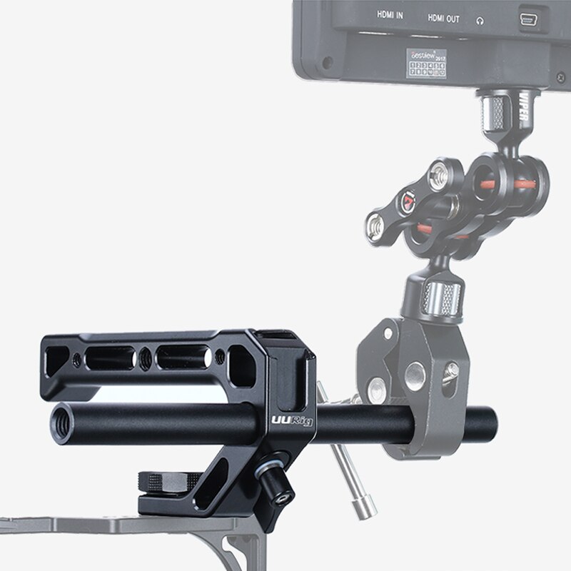 UURig DSLR, empuñadura de manija superior con Arca de liberación rápida, 4 soportes de zapata fría con soporte de Metal para videocámara Sony A6400