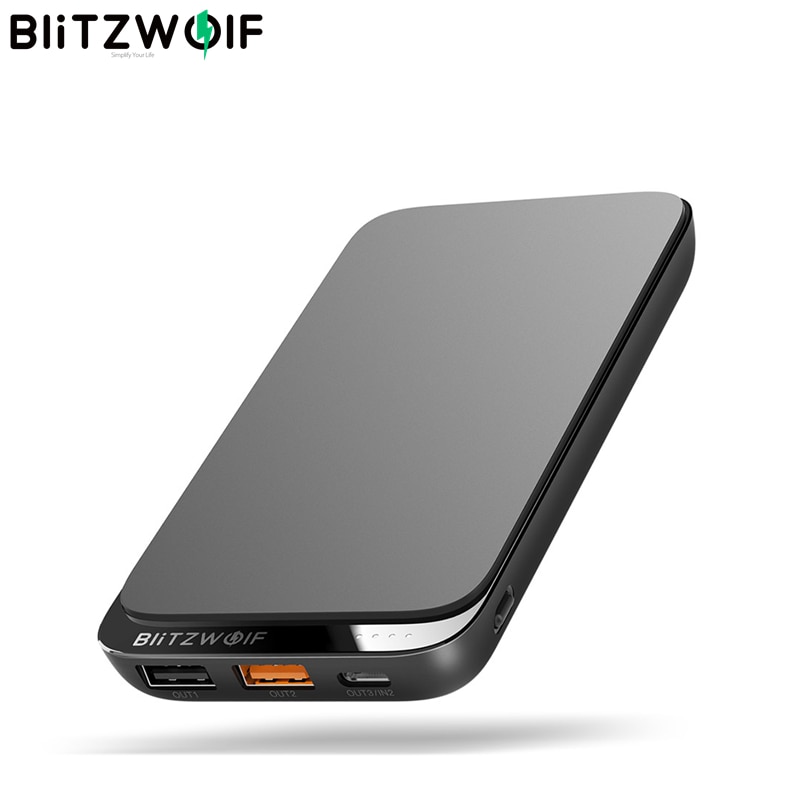 BlitzWolf BWP10 10000mAh QC 3,0 PD18W Energie Bank 10W Drahtlose Ladegerät mit 4 Ausgänge für iPhone XS für schalter für XIAOMI S10 S10 +