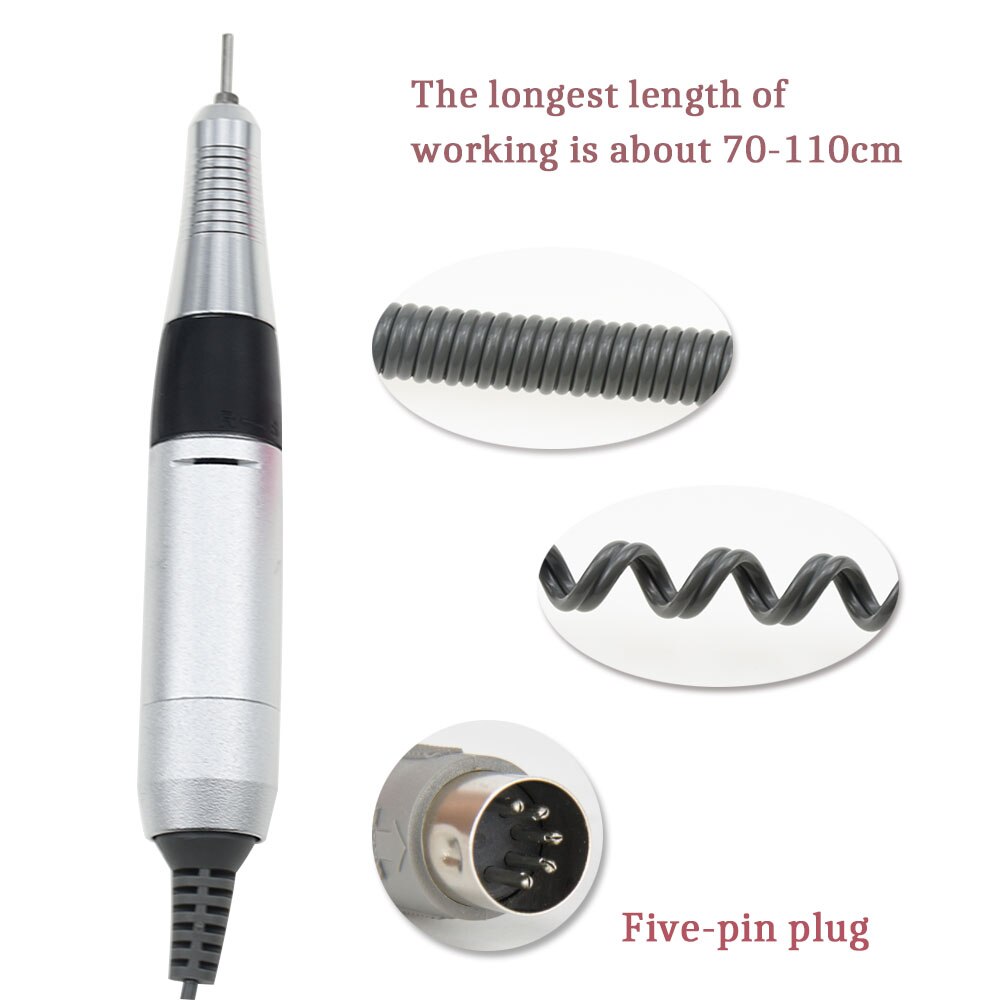 Nail Boor Machine Handvat 30000 Rpm Handstuk Voor Elektrische Manicure Boor Machine Accessoires Nail Art Gereedschap Vier Kleur Keuze