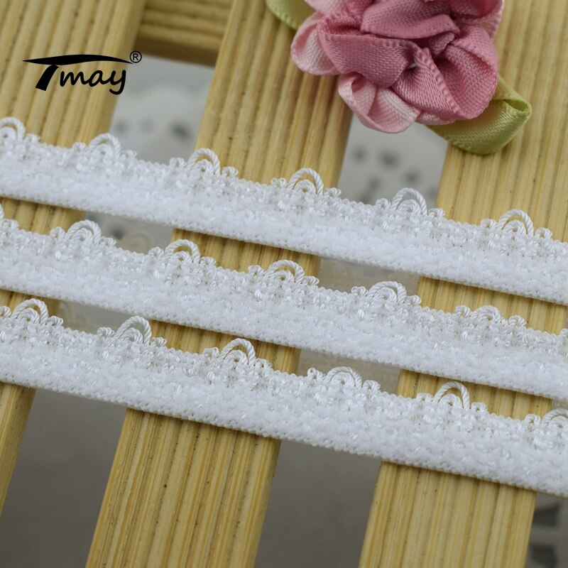 #1696 witte elastische rekbanden, kantversiering, handgemaakte linten, kledingstukken, nylon bandjes, naaiaccessoires, doe-het-zelf bh's, lingerie
