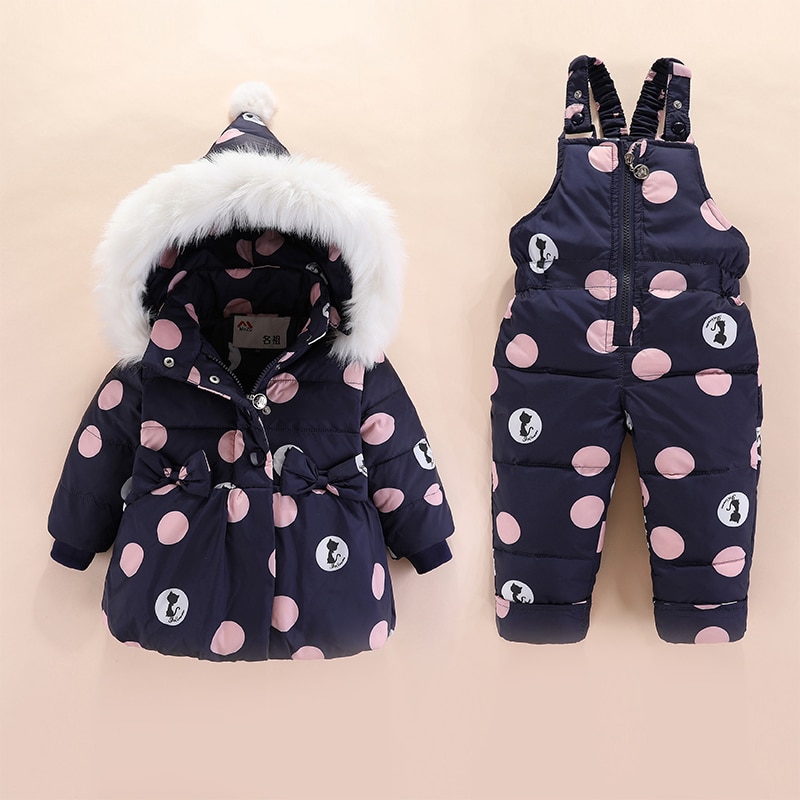 2019 novo inverno crianças conjuntos de roupas para meninas quente parka para baixo jaqueta para roupas da menina do bebê crianças casaco de neve wear criança terno