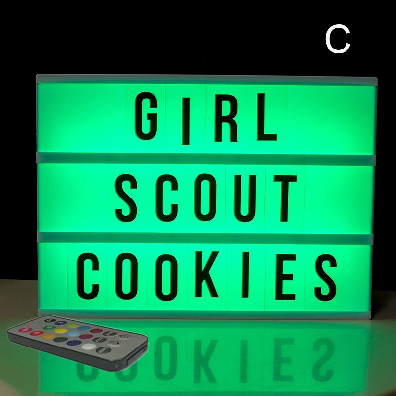 De Mini Kleur Veranderende Lightbox Met Letters Symbool Kaarten Decoratie Lamp Bericht Board Lightbox Usb Powered Voor Indoor Outdoor