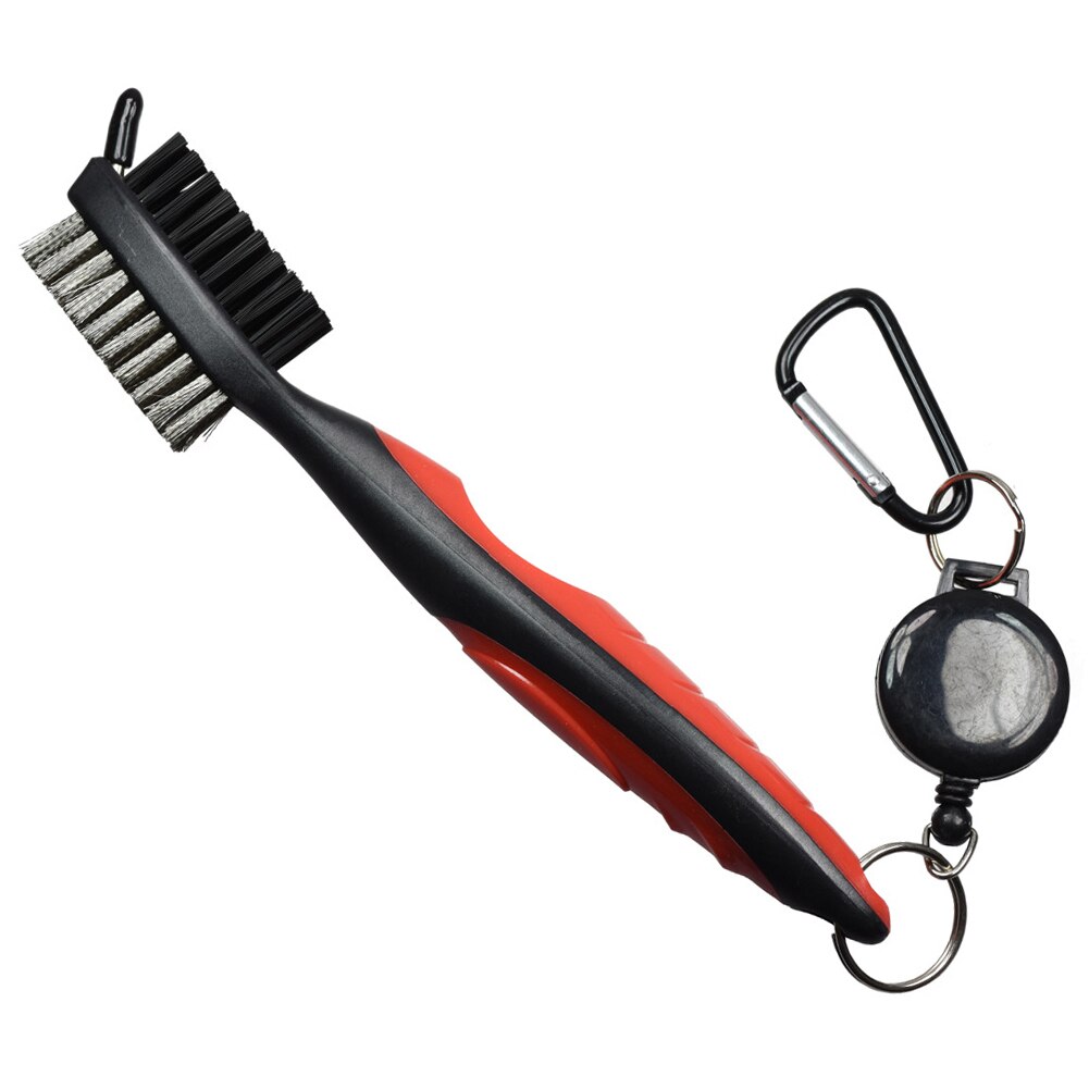 Golf Club Brush Golf Groove Reinigingsborstel 2 Zijdig Golf Putter Wedge Bal Groove Cleaner Kit Schoonmaken Tool Golf Accessoires: Red