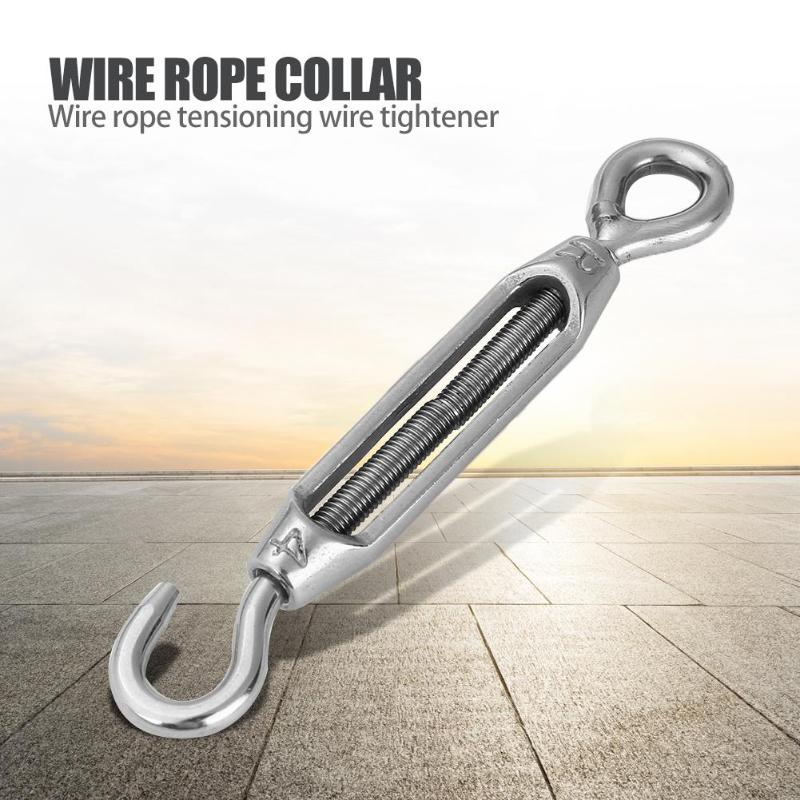 Stainless Steel Eye Turn Buckle Wire Rope Tensioner Hardware Accessories