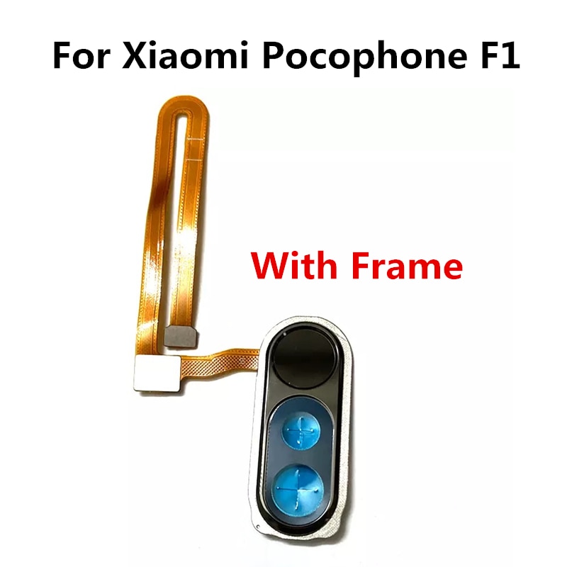 Id Home Button Flex Kabel Reparatie Vingerafdruk Scanner Menu Return Key Erkenning Sensor Camera Glas Voor Xiaomi Pocophone F1