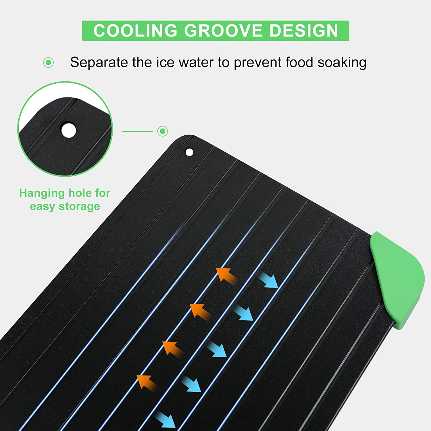 Fast Defrosting Tray Natural Thawing Plate for Frozen Meat Rapid Miracle Thaw Mat Pad Defrosting Plate Board Kitchen Tools