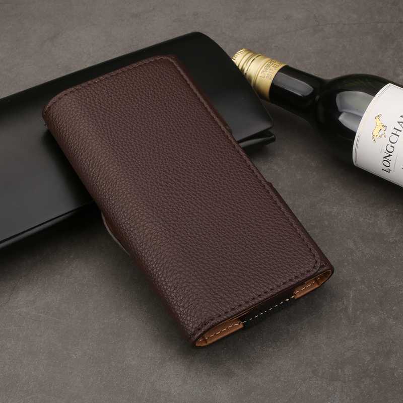 Leder Tasche fallen Für Xiao mi rot mi Hinweis 7 K20 Profi fallen Telefon Tasche Litch Gürtel Clip Universal- Halfter für Xiao mi mi 8 mi 9 SE fallen: Braun