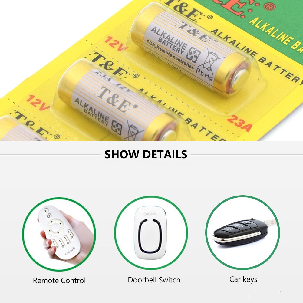 10PCS Dry Alkaline Battery 23A 12V A23 For Doorbell Car alarm Remote control 21/23 23GA A23 A-23 GP23A RV08 LRV08 E23A V23GA