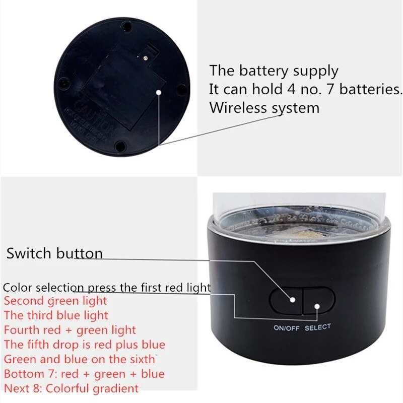 Led Fantasy Kwallen Lamp Usb Power/Batterij Aangedreven Kleur Veranderende Kwallen Aquarium Zonder Afstandsbediening Kwallen Speelgoed