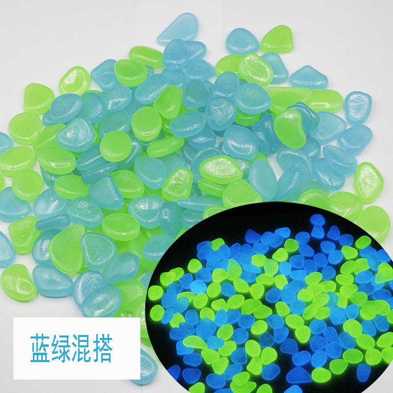 50 Pieces Luminous Stone Glow in the Dark Pebbles Toys Glowing Stones Rocks for Walkways Aquarium Plants Garden Yard Decor: C 50 Pieces