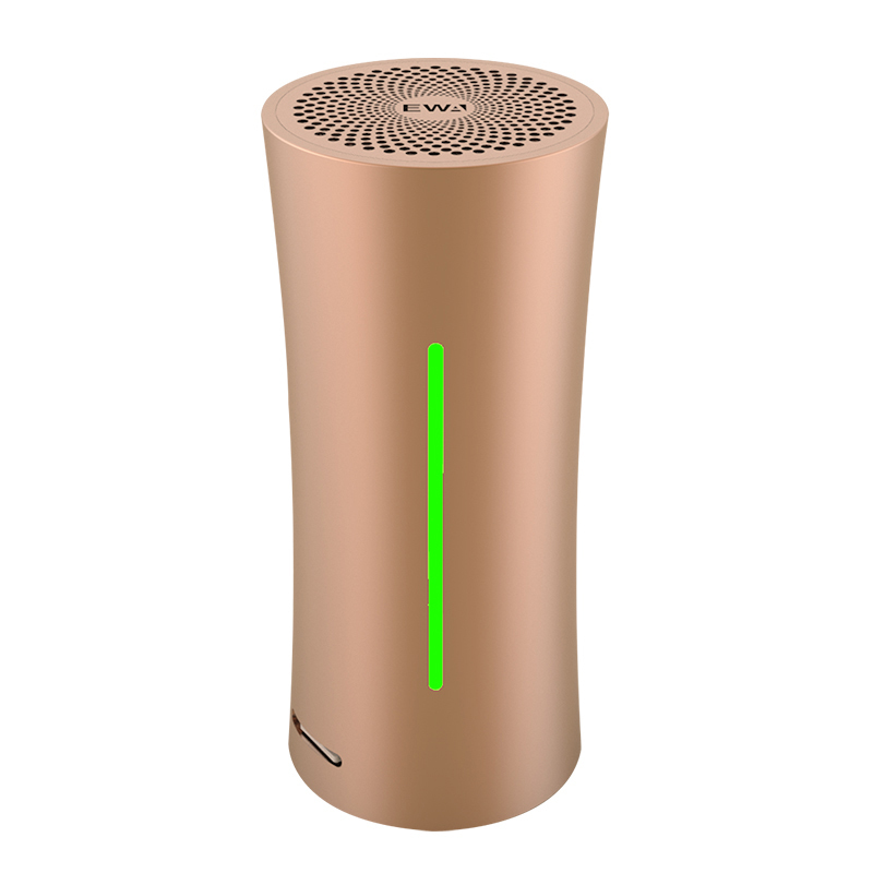 Ewa  a115 kabelloser bluetooth-lautsprecher, tragbarer hifi-lautsprecher, kleiner lautsprecher für handy, outdoor-sport, bluetooth-player, bluetooth  mp3- player: Braun-gold