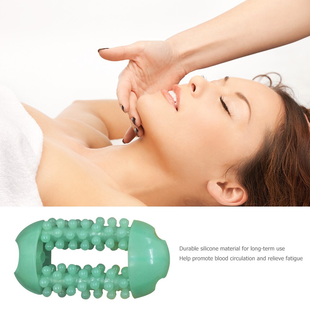 Handheld Body Massager Foot Hand Leg Back Neck Pain Relief Wheel Ball Relax Device