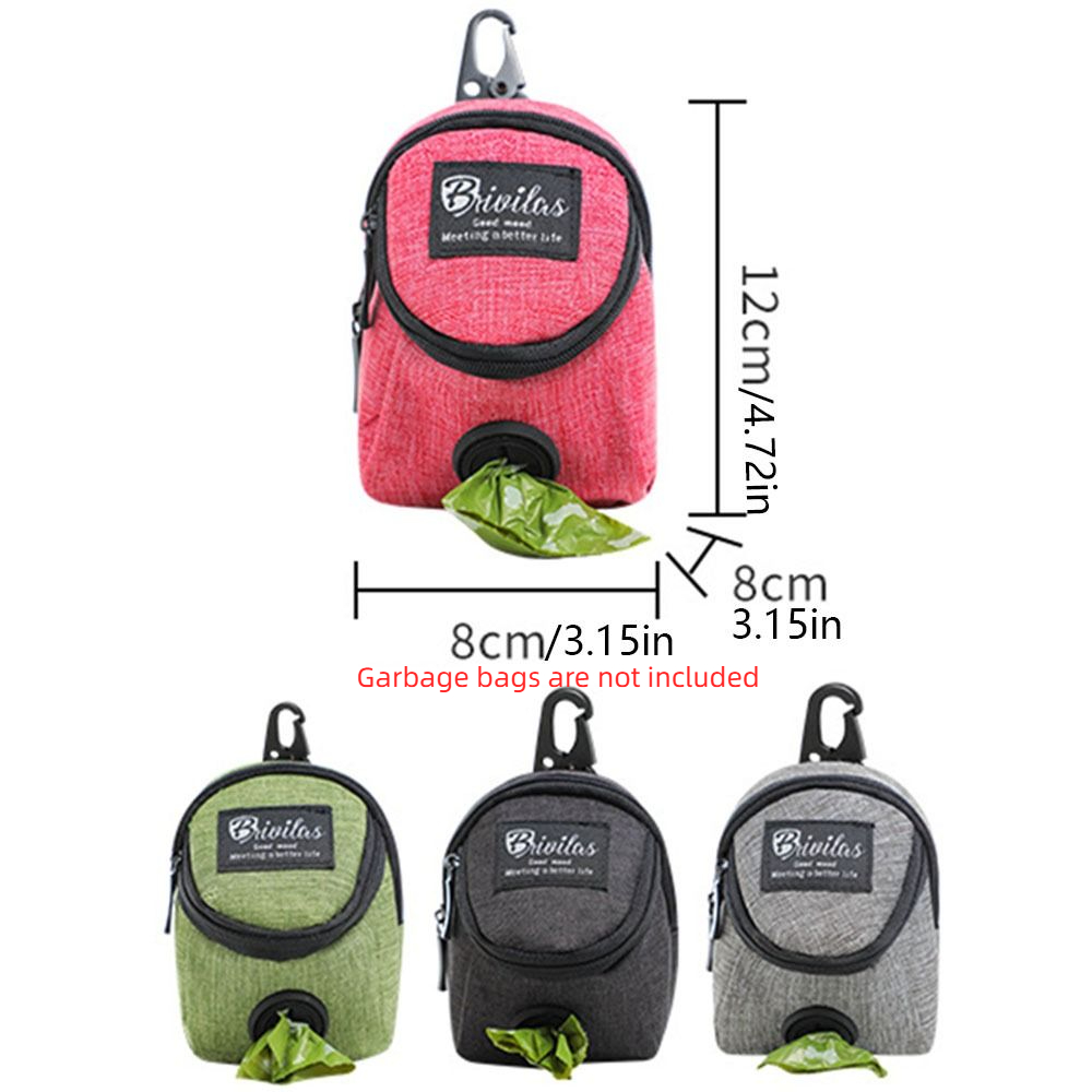 Portable Pet Dog Training Treat Pouch Multifunction Durable Puppy Snack Reward Waist Bag Garbage Storage Dog Poop Dispenser