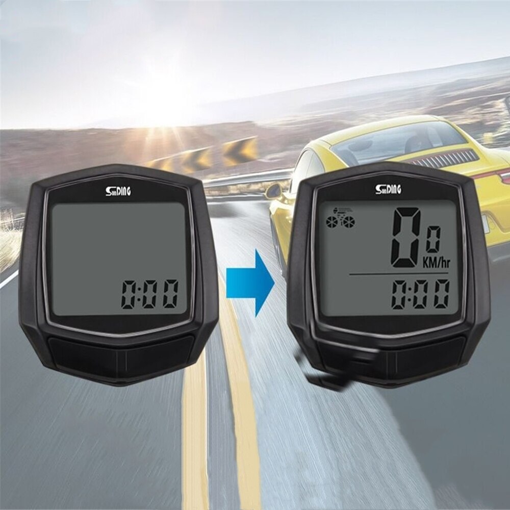 Waterproof Bicycle Wired Stopwatch Bike Cycle LCD Display Digital Computer Speedometer Odometer Outdoor Bike Accessories