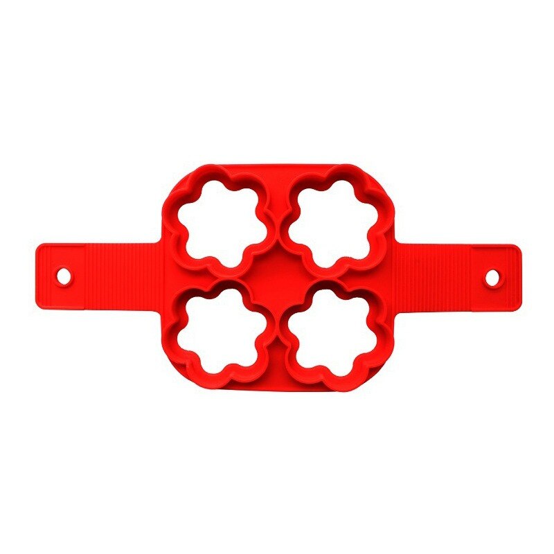 Silikon Ei Ring Pfannkuchen Hersteller Schimmel Wiederverwendbare Nonstick Spiegelei ehemalige Omelett Formen für Küche Backen Kochen Zubehör: 4