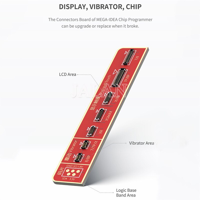 Pantalla LCD QianLi Mega-Idea programador de reparación de tono verdadero para 7 8 XR XS Max vibración/recuperación fotosensible