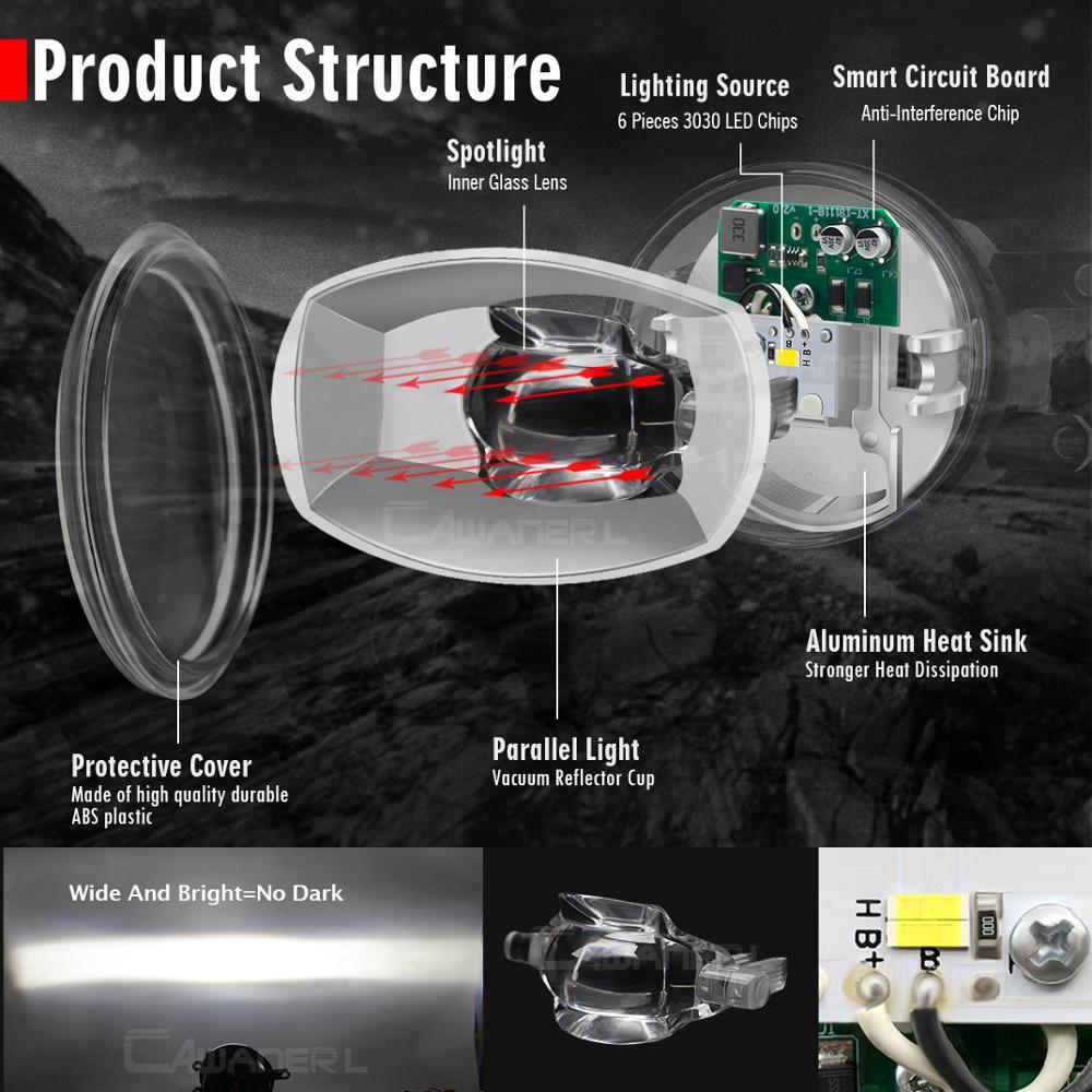 LED Fog Light Assembly Car Front Bumper Fog Lamp DRL 30W 8000LM 12V For Toyota Corolla Yaris Fortuner Verso HiLux Aygo IQ Matrix