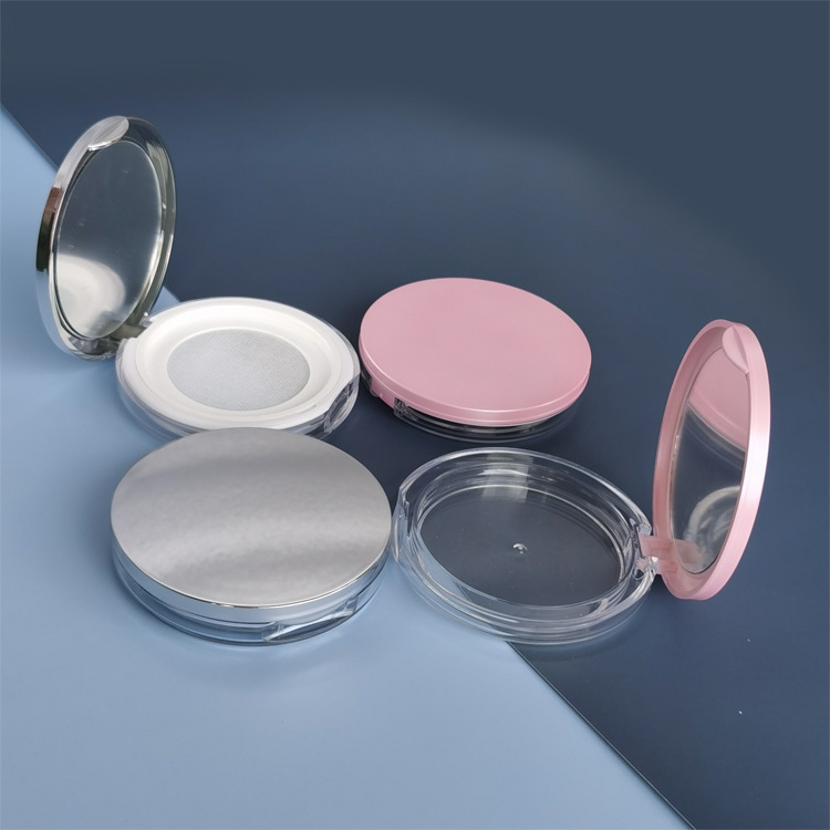 Empty Air Cushion Puff Box 1Pc Makeup Case Container with Powder Sponge Mirror for BB Cream Foundation DIY Box Portable Cosmetic: Blue
