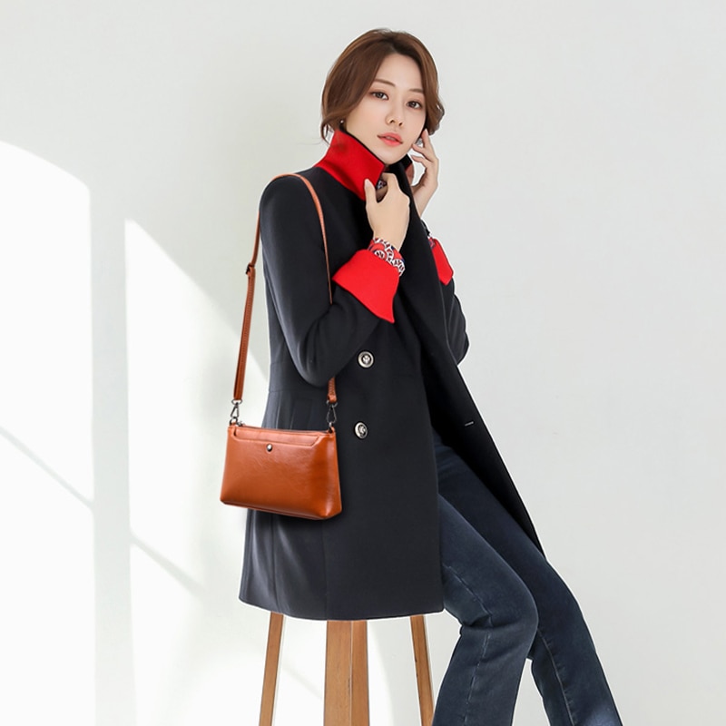 Women Flap Casual Leather Shoulder Bags Lady Crossbody Messenger Bag Envelop Clutch Purse