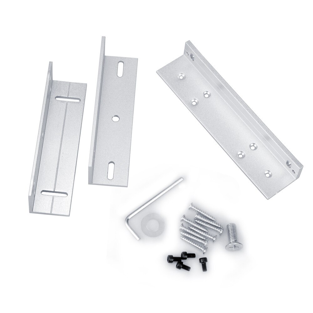 180KG/280KG Magnetic Lock L/U/ZL Shape Bracket Frameless Glass Door for Access Control Security Lock System