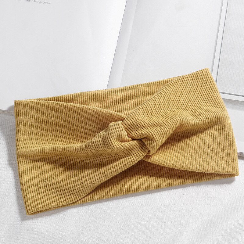 Diadema de lana con orejas de animales para mujer y niña, accesorios para el cabello, turbante cruzado, 1 unidad: 9