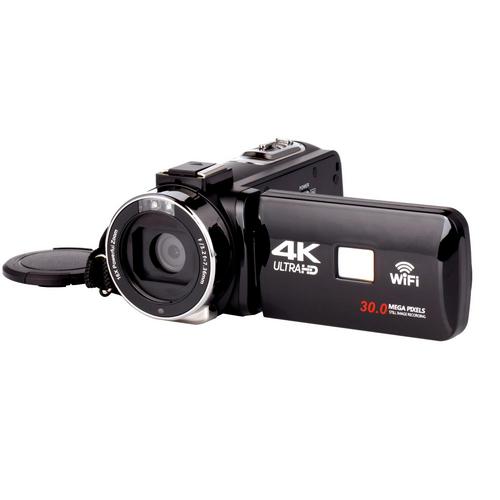 4K Video Camera Ultra HD 30MP WiFi DV Camcorder Digital Video Camera 270 Degree Rotation Touch Screen 16X Digital Zoom Camera