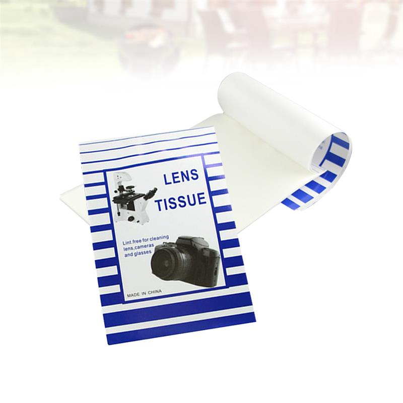 Toallitas sin polvo para limpieza de lentes de cámara, Kit de limpieza de microscopio, 100 piezas, color blanco: Default Title
