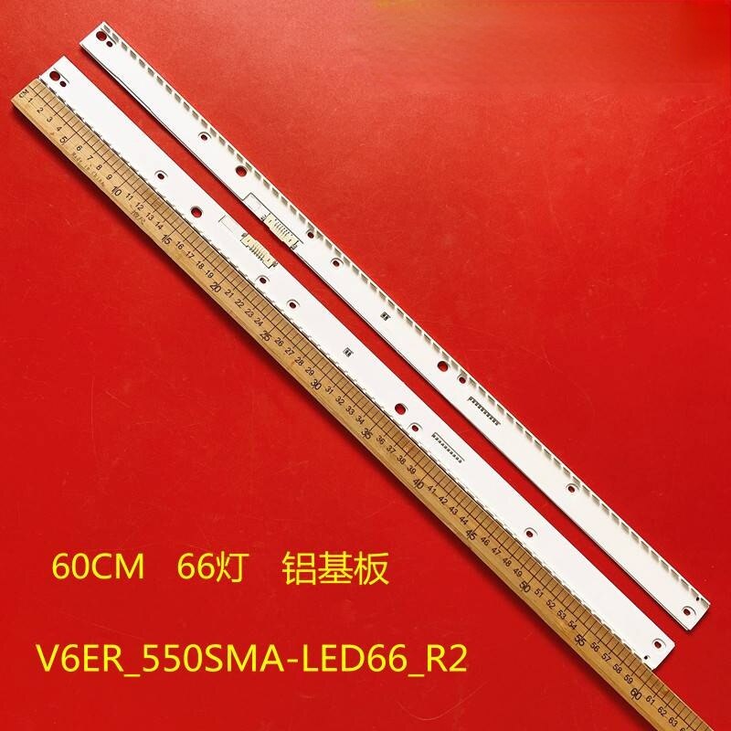 2pcs LED bande pour Samsung UE55KU6470U UN55MU6400 UN55MU6400G UN55MU7600 UN55KU7500 UN55KU7000 UN55KU6500 UN55MU7100 UN55MU6500