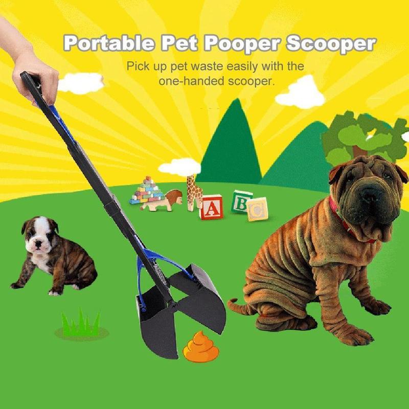 Pet Poop Scoop Poop Scoop Shovel Pick Up Animal Waste Picker Pooper Handle Colors Dog Cleaning Long Pet Tools 3 Pet Scooper