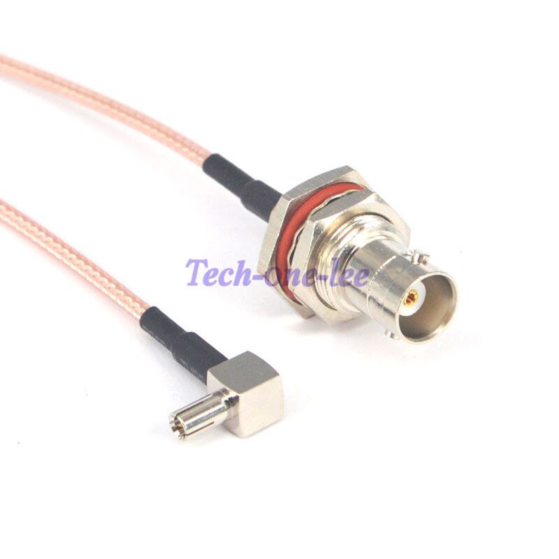 10 piece/lot BNC Female Bulkhead to TS9 Male Plug Antenna Extension Cable 15cm