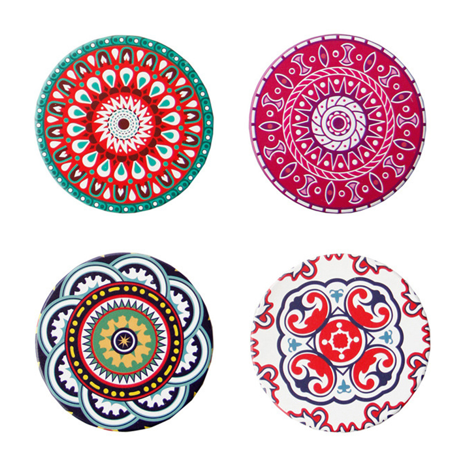 Dessous de verre antidérapant pour tasse de café ou de thé, tapis de dessous de verre, napperon, isolation thermique, tapis de tasse adiabatique imprimé en céramique, chambre à coucher, maison