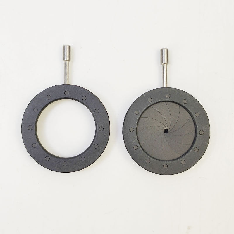 Forsterker diameter 1-20mm 12 blader zoom optisk iris diafragma blenderåpning kondensator til digitalkamera mikroskop adapter