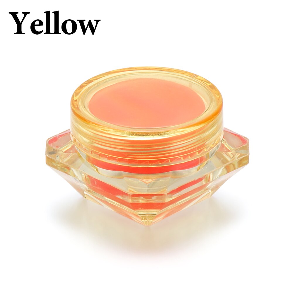 10PCS Resin 5D Pink Drilling Mud Crafts Dotting Heart Clay Painting DIY Nail Art Tools Handcraft Cross Stitch Accessories: 1PC yellow