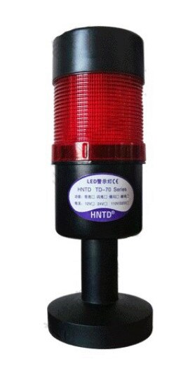 Dia 70mm LED Stack Lamp Industrial Signal Tower Alarm Caution Light Multi-layers Safety Buzzer Sound Warning Light for Machines: 1 stack 24V