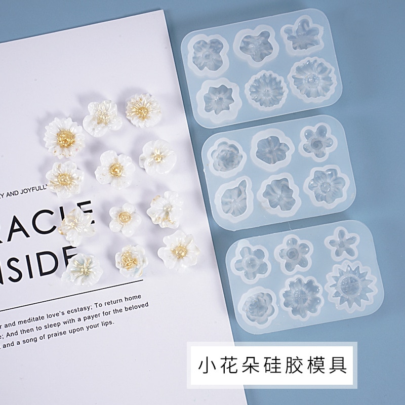 Bricolage cristal époxy moule petites fleurs décoration conseil entier multi-spécification marguerite Silicone moule