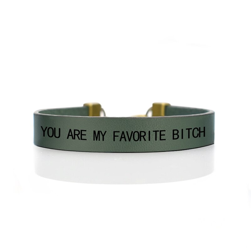 "JE BENT MIJN FAVORIETE BITCHES" Vriendschap Armbanden Beste Vriend Armband Wax Touw Armbanden Beste Vriend Sieraden