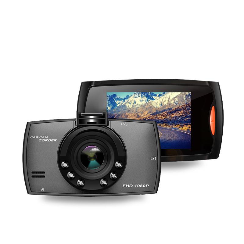 G30 bil dvr dash kamera bagfra dual lens videooptager 1080p hd 2.2 "loop optagelse nattesyn g-sensor dash cam registrar: Kun dvr / 8g tf kort