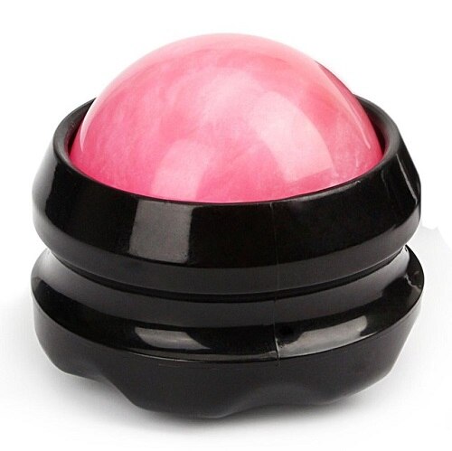 Pelota de masaje para Crossfit, alivio del dolor muscular, palma, brazo, cuello, espalda, rodillo para relajación, pelotas de Fitness: Rosa