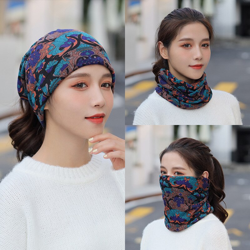 Gorro versátil para esquiar al aire libre, senderismo, pesca, otoño e invierno, bufanda de protección del cuello gruesa y cálida: I